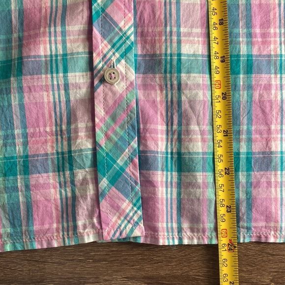 Womens Small Petite Talbots Plaid Button Down Shirt - Picture 5 of 7